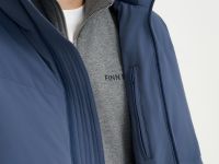 Оверсайз пуховик с воротником-стойкой