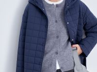 Утепленное пальто с поясом