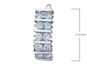Серьги из белого золота с бриллиантами э4001сг02159700