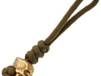 Бусина с темляком Череп Инопланетный, латунь