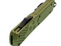 Фронтальный нож Viking Nordway Аспид, сталь 420, рукоять металл зеленый
