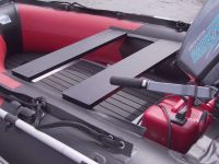 Лодка ПВХ STORMLINE Flexiteek 310 (черно-зеленая/красно-черная)