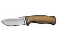 Нож складной LionSteel SR1 B, сталь Uddeholm Sleipner, рукоять титан