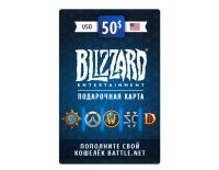 Карта пополнения баланса Battle.net 50 USD (USA) [Цифровая версия] (PC)