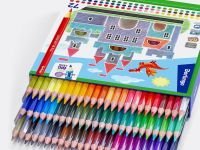 Набор карандашей цветных Berlingo "SuperSoft. Замки" 72 цв, картон, европодвес