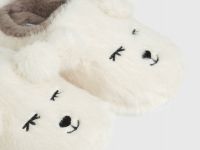 Тапочки с искусственным мехом для девочек, Бежевый