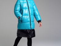 Пальто текстильное с полиуретановым покрытием для девочек