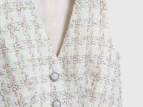 Твидовый жилет, Белый