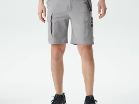 Мужские шорты Lacoste из смеси хлопка и льна