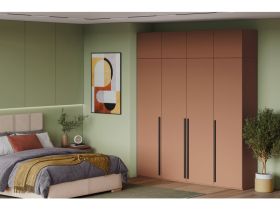 Распашной шкаф Кимбол 4.1-240x280 Терракотовый