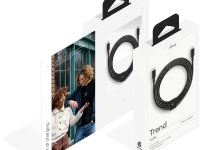 Кабель uBear Trend Cable USB-C — USB-C, 2.4 м, нейлон черный