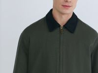 Утеплённая куртка из канваса, Зеленый