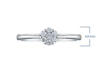 Кольцо из серебра э0612кц10134800