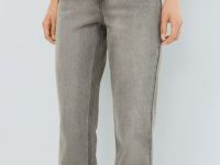 Прямые джинсы со средней посадкой, Серый