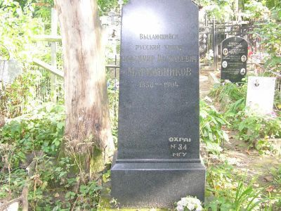 Могила Марковникова Владимира Васильевича (1838-1904)