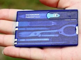 Швейцарская карта Victorinox SwissCard, сталь X50CrMoV15, рукоять ABS-Пластик, синий