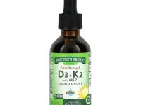 Nature's Truth, Extra Strength D3 + K2 с жидкими каплями MK-7, 59 мл (2 жидк. Унции)