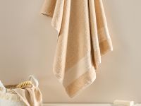 Полотенце махровое Basena, кремовое