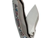 Складной нож Remette Kestrel, сталь S35VN, рукоять алюминий, серый/красный