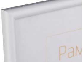Рамка пластиковая OfficeSpace "Basic" 15х21 см, небьющееся стекло, белая
