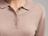 Легкий джемпер-поло прямого кроя