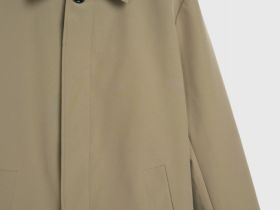 Плащ на пуговицах, Бежевый