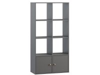 Стеллаж Кейн 2-75x149 Графитовый