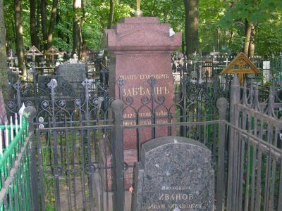 Могила Забелина Ивана Егоровича (1820-1908)