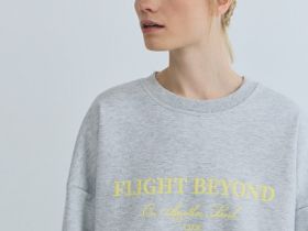 Свитшот с вышивкой, Серый