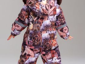 Комбинезон детский текстильный с полиуретановым покрытием для девочек