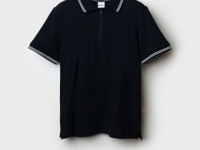 Джемпер трикотажный с воротником поло для мужчин