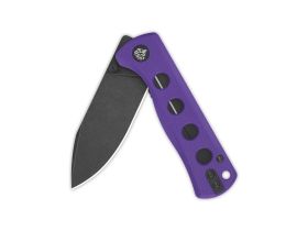 Раскладной нож QSP Canary Folder BW, нержавеющая сталь14C28N, рукоять фиолетовый G10