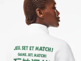 Женская толстовка Lacoste свободного кроя на молнии