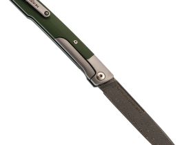Складной нож Fat Dragon Attendants, сталь дамаск, рукоять G-10/сталь, зеленый