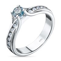 Кольцо из белого золота э0912кц09150600_blue