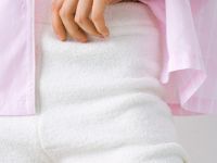 Вязаные шорты из мягкой пряжи, Белый