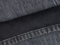 Утеплённые широкие джинсы с эффектом стирки для девочек, Серый