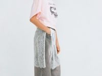 Юбка-пояс из кружева для девочек, Белый