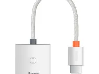 Адаптер Baseus Lite Series Portable 1080Р HD HDMI TO VGA + 3,5MM AUX (WKQX010102) (белый)