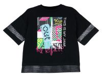 Фуфайка трикотажная для девочек (футболка)