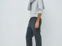 Брюки прямого кроя, Серый