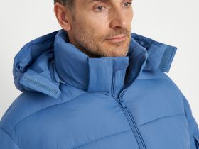 Утепленная стеганая куртка со съемным капюшоном