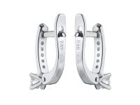 Серьги из белого золота с бриллиантами э0901сг04171400
