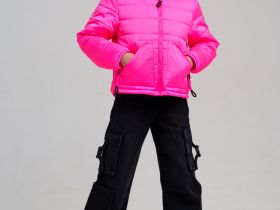 Куртка текстильная с полиуретановым покрытием для девочек