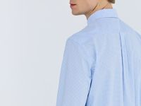 Рубашка в клетку виши, Голубой