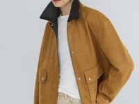 Замшевая куртка, Бежевый