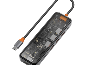 Адаптер Wiwu Cyber HUB USB-C 7 в 1 на 3xUSB 3.0/SD/TF (3.0)/HDMI (4K30)/PD (CB007) (Gray)