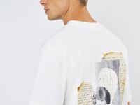 Футболка с вышивкой и портретом Есенина O'STIN x Яндекс Книги, Белый