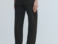 Прямые джинсы с высокой посадкой, Коричневый