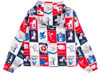 Куртка текстильная с полиуретановым покрытием для девочек (ветровка)